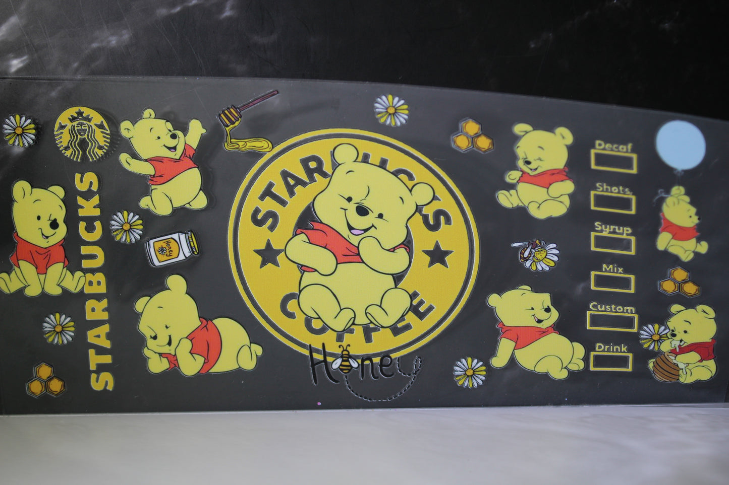 #114 Yellow bear UV DTF