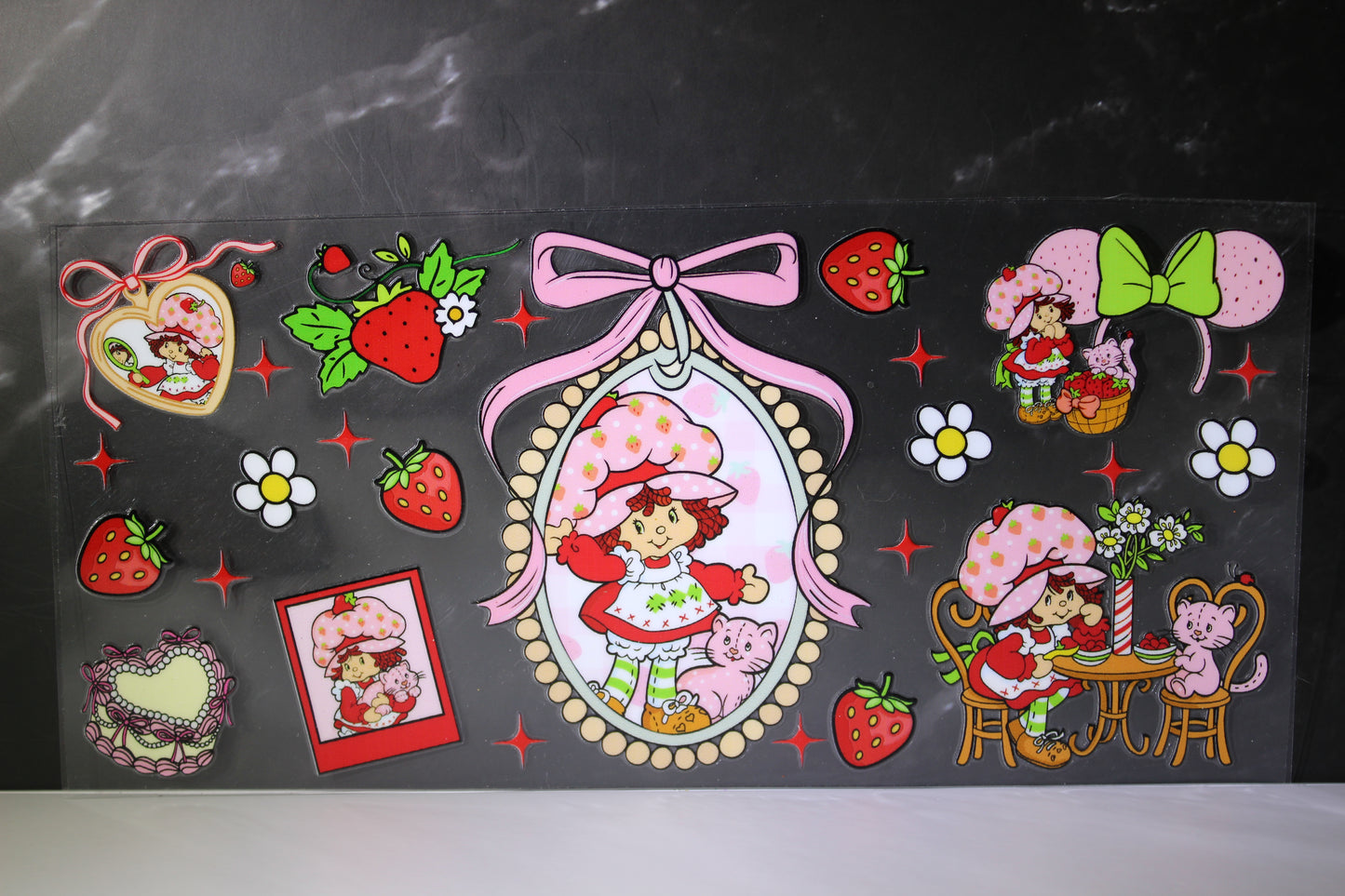 #55 Strawberry girl UV DTF