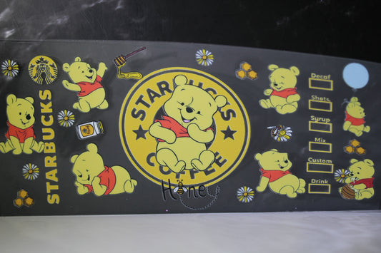 #114 Yellow bear UV DTF