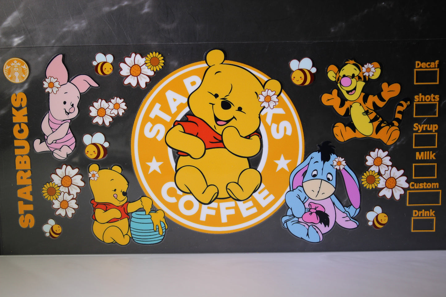 #133 Yellow bear UV DTF