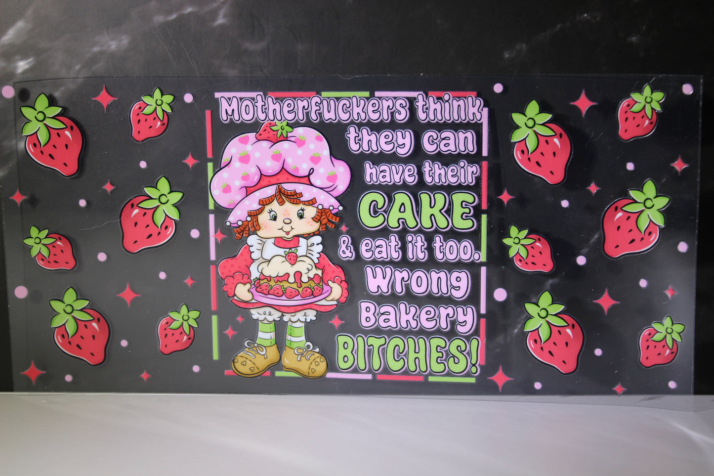 #47 Strawberry girl UV DTF