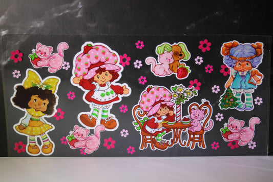 #53 Strawberry girl UV DTF