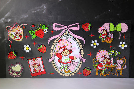 #55 Strawberry girl UV DTF